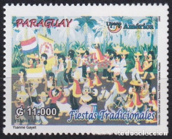 Sellos: F-EX66484 PARAGUAY MNH 2008 UPAEP NATIONAL HOLIDAYS FIESTAS NACIONALES DANCE.