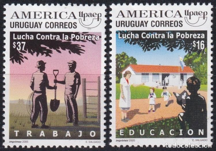 Sellos: F-EX66456 URUGUAY MNH 2005 UPAEP FIGHT AGAINST POVERTY CHILDREN.
