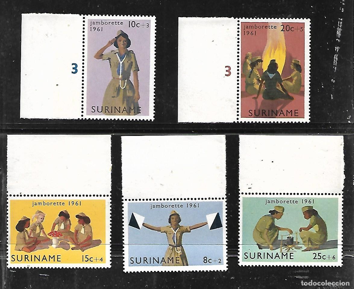 Sellos: 1961: SURINAME Serie &rdquo;Encuentro scout femenino del Caribe&rdquo; (MNH**)