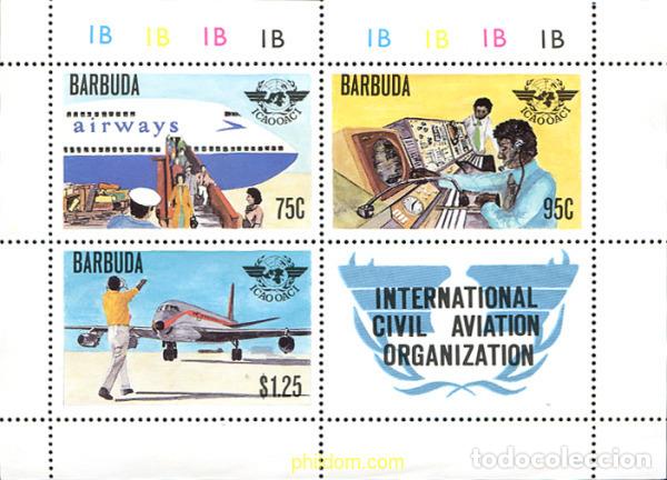 Sellos: 290684 MNH BARBUDA 1979 30 ANIVERSARIO DE LA ORGANIZACION INTERNACIONAL DE AVIACION CIVIL
