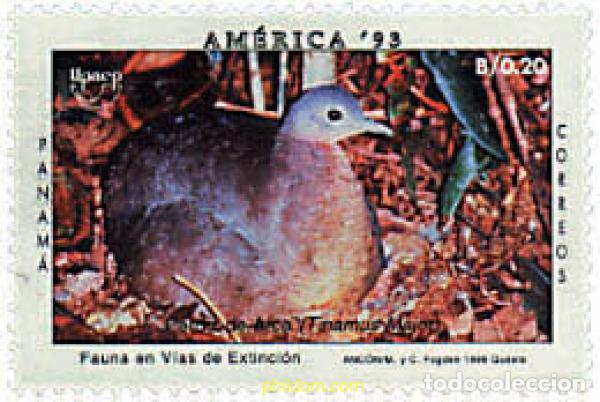 Sellos: 36831 MNH PANAMA 1996 AMERICA-UPAEP 1993 - FAUNA EN VIA DE EXTINCION