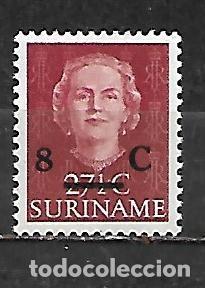 Sellos: 1958: SURINAME Reina Juliana Sobrecargado (MNH**)
