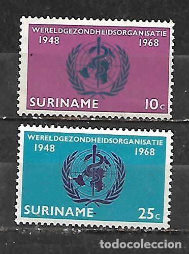 Sellos: 1968: SURINAME Serie &rdquo;20&ordm; Aniversario de la Organizaci&oacute;n Mundial de la Salud&rdquo; (MNH**)