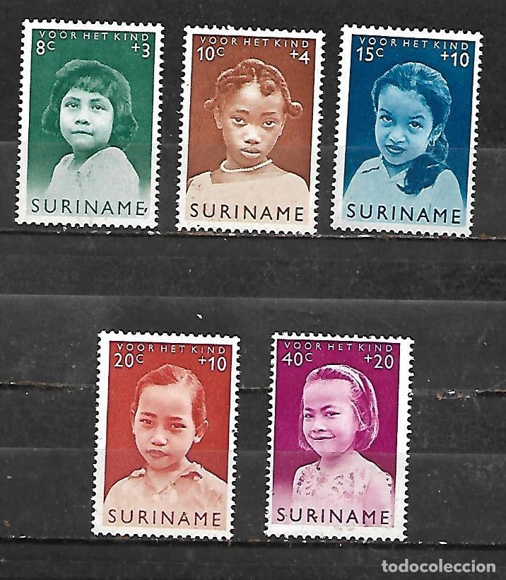 Sellos: 1963: SURINAME Serie &rdquo;Fundaci&oacute;n para la protecci&oacute;n de la infancia. Etnias diversas&rdquo; (MNH**)