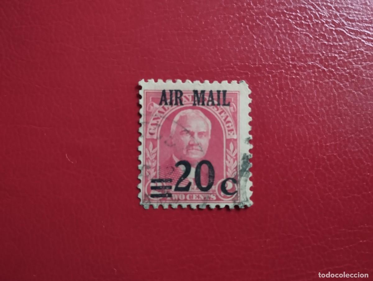 Sellos: ZONA DEL CANAL, A&Ntilde;O 1929,20CENT SOBRE 2 CENT, SCOTT#5, USADO, CORREO A&Eacute;REO