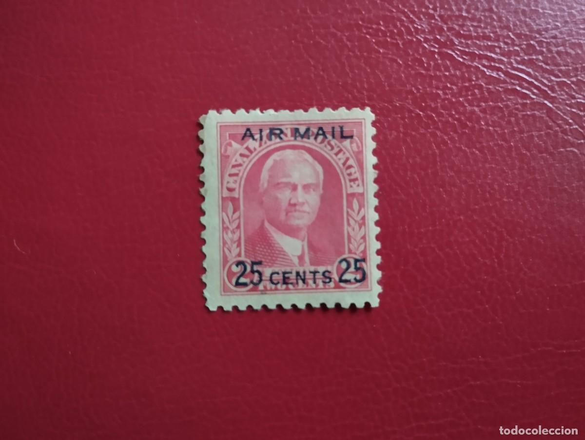 Sellos: ZONA DEL CANAL DE PANAM&Aacute;, A&Ntilde;O 1929, 25CETNS. SOBRE 2 CENTS., SCOTT#C3, USADO, GENERAL GOETHALS.