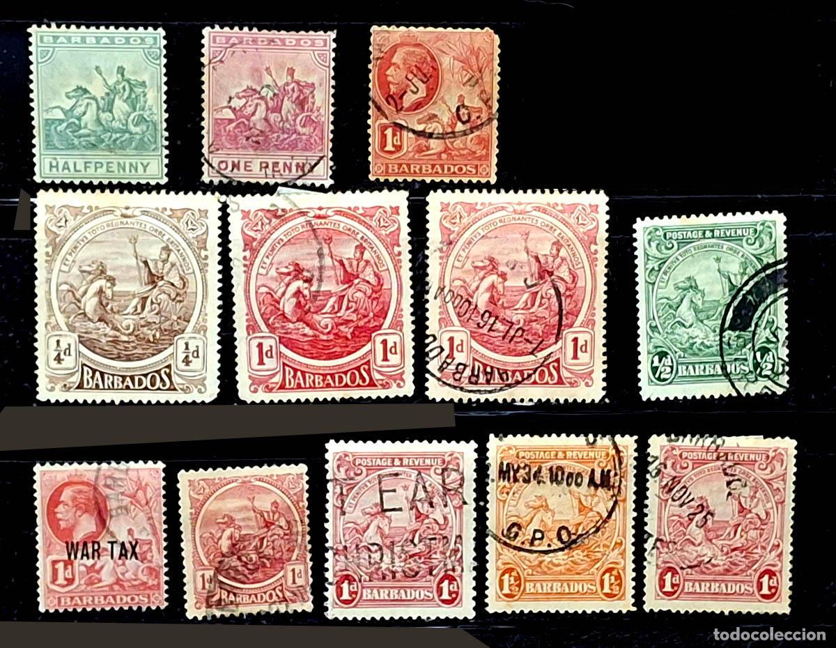 Sellos: 12 sellos de Barbados - Foto 1
