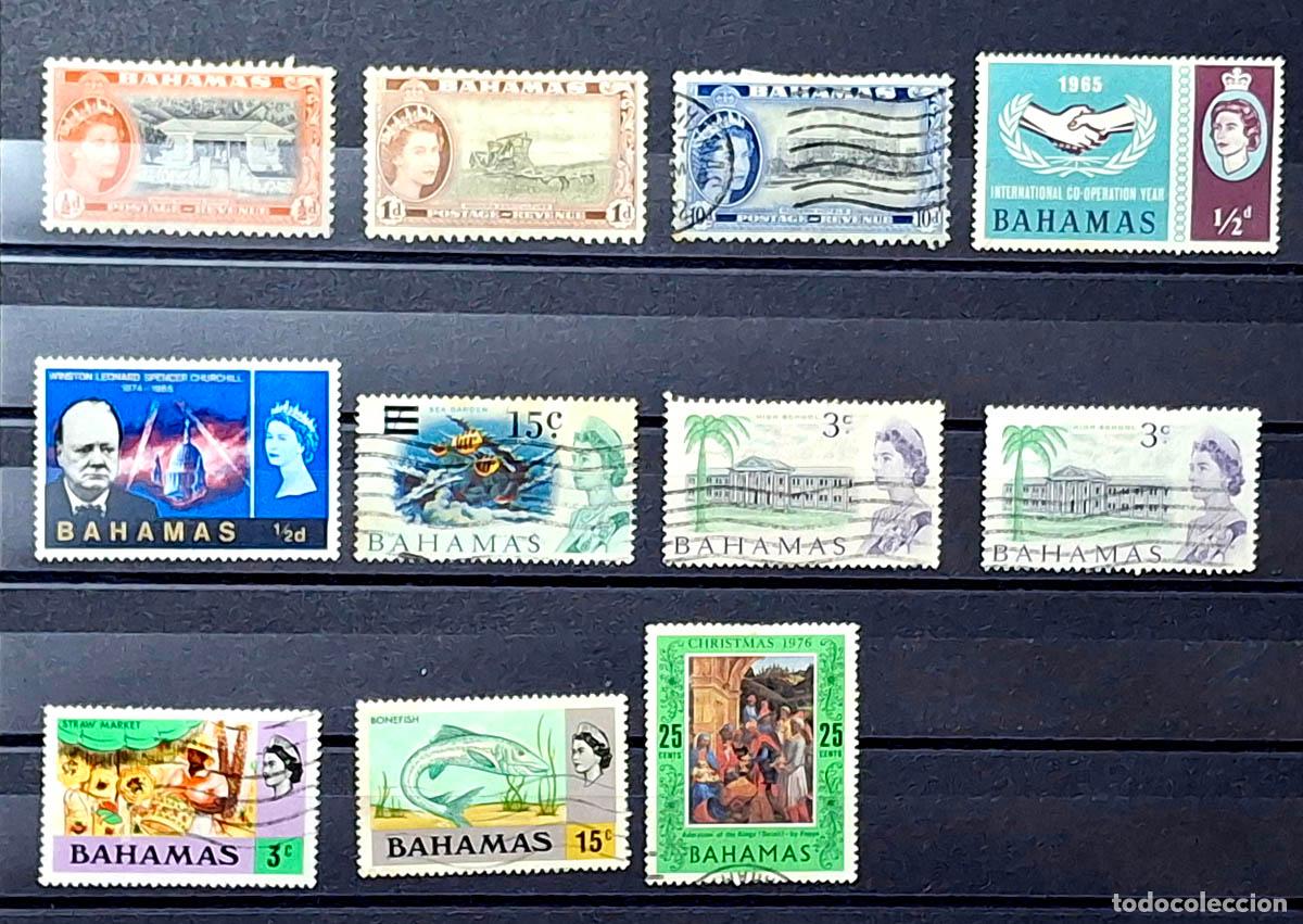 Sellos: 11 sellos de Bahamas