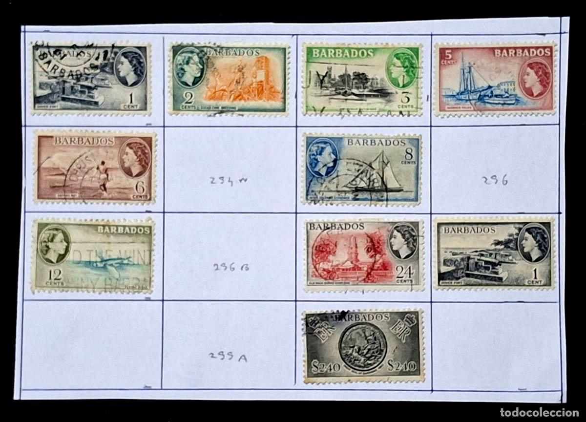 Sellos: 1953-1957 7 sellos de Brbados - Foto 1