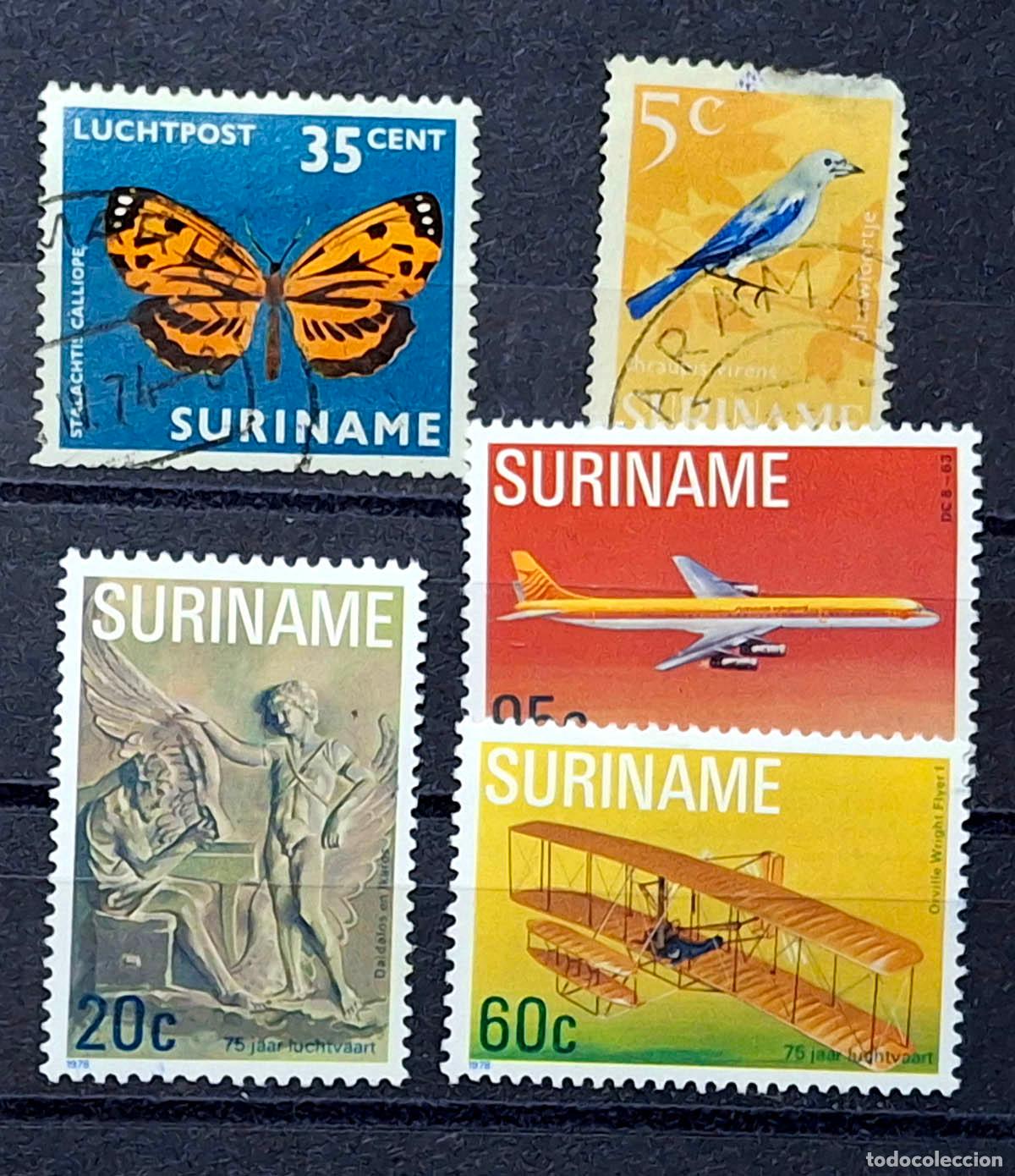 Sellos: 5 sellos de Surinam - Foto 1