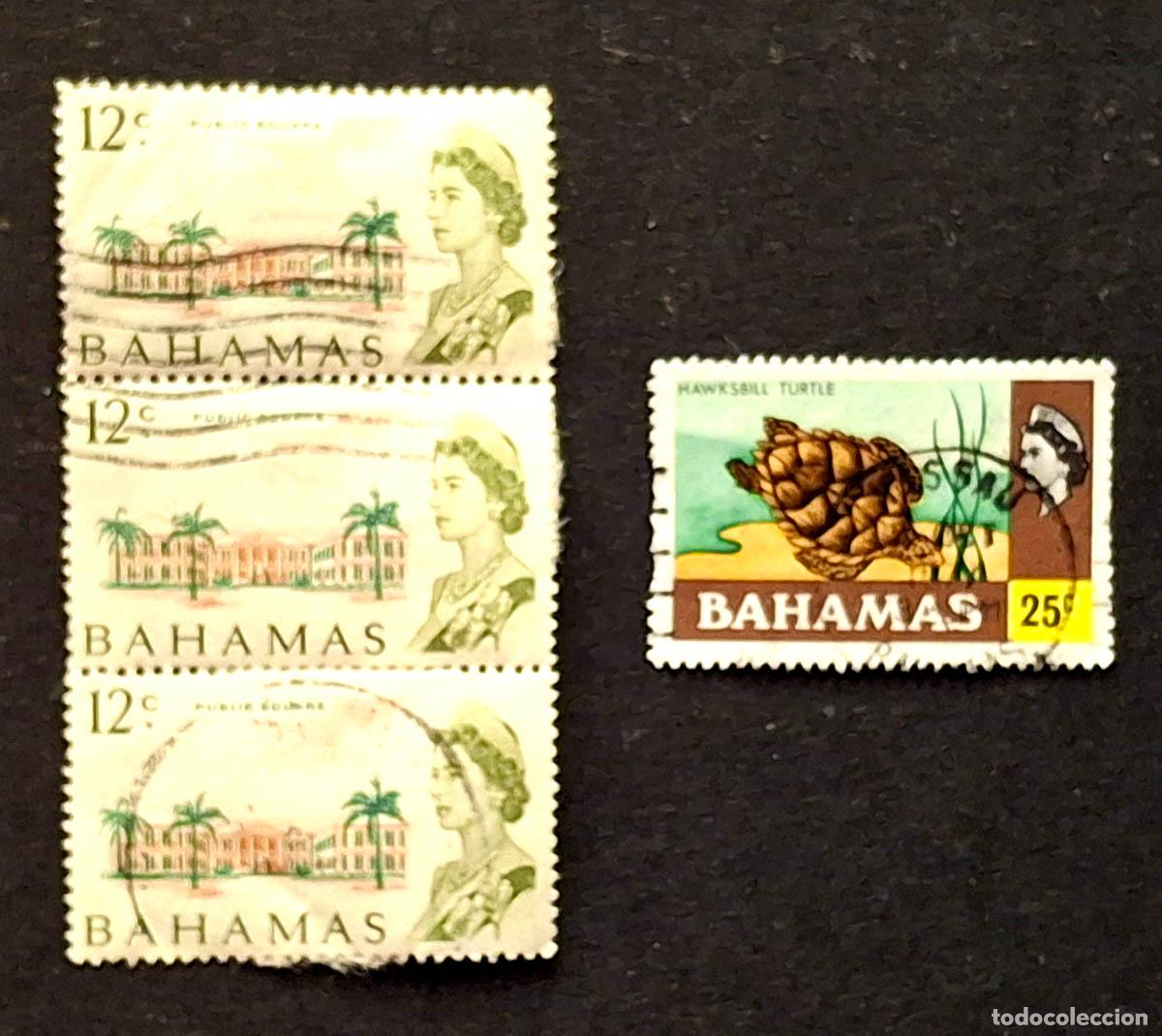 Sellos: 4 sellos de Bahamas - Foto 1