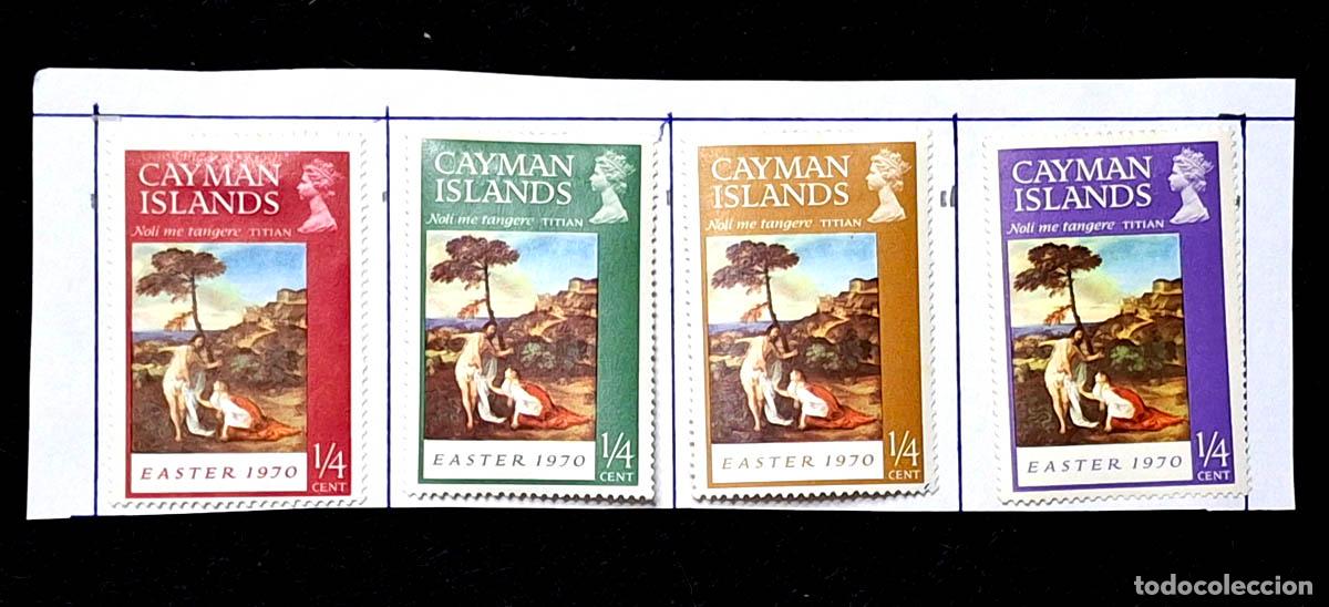 Sellos: 4 sellos de Islas Caim&aacute;n, 1970 Pascua - Foto 1