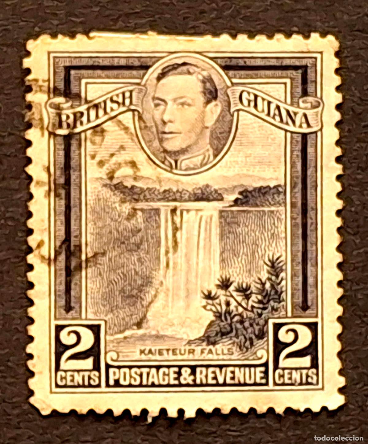 Sellos: 1942, 2 centavos pertenece a Guayana Brit&aacute;nica
