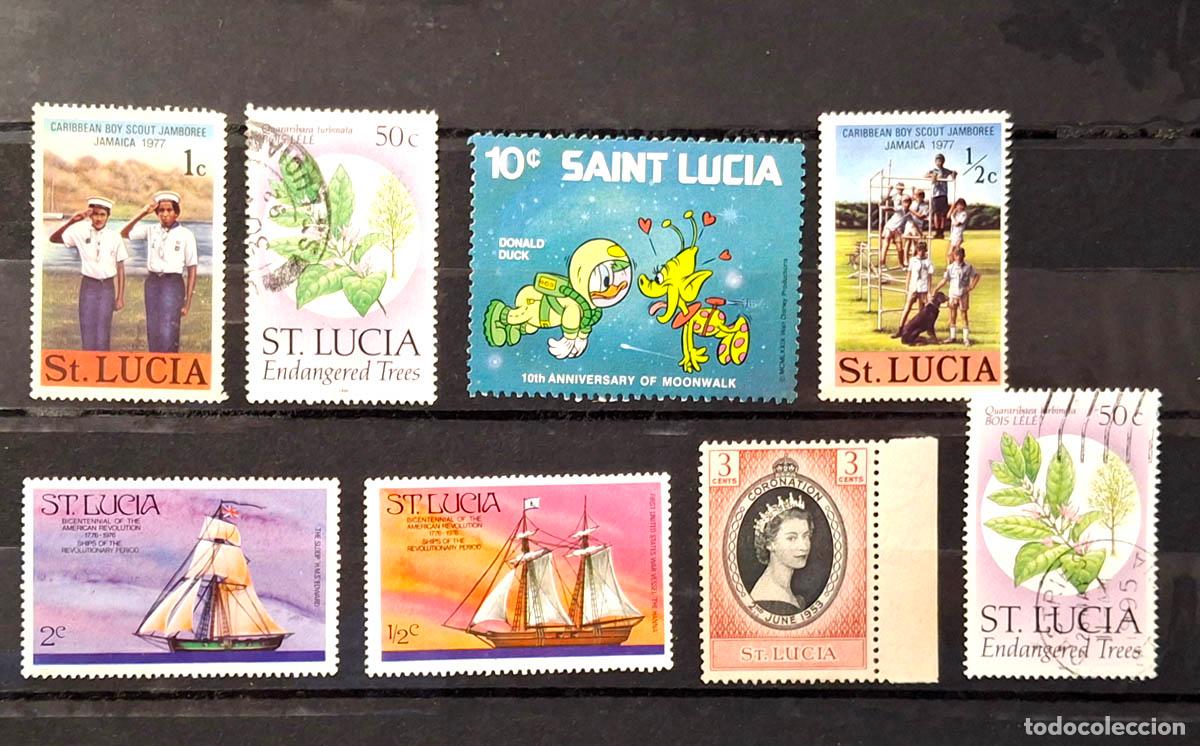 Sellos: 8 sellos de Saint Lucia - Foto 1