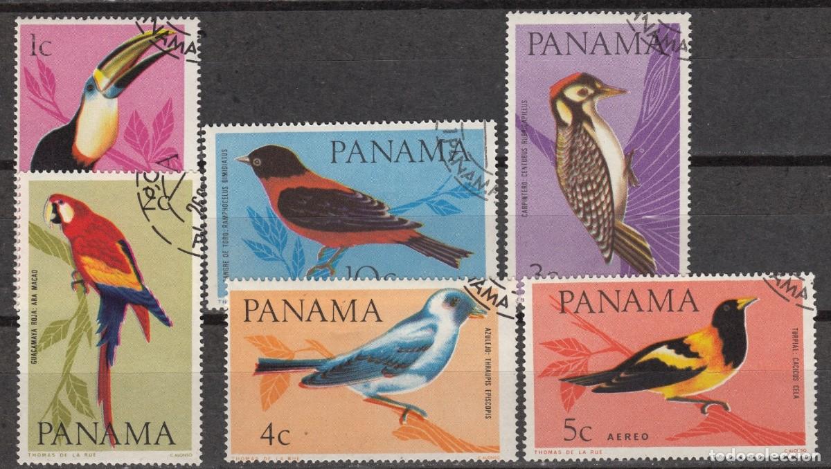 Sellos: PANAMA 1965 SERIE 6 STAMPS USED MNH FAUNA AVES BIRDS PAJAROS OISEAUX UCCELLI PASSAROS VOGELS