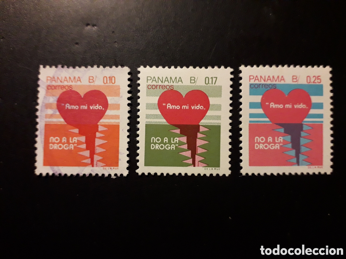 Sellos: PANAM&Aacute; YVERT 1039/41 SERIE COMPLETA USADA Y NUEVA *** 1988 CAMPA&Ntilde;A CONTRA LA DROGA PEDIDO M&Iacute;NIMO 3&euro;