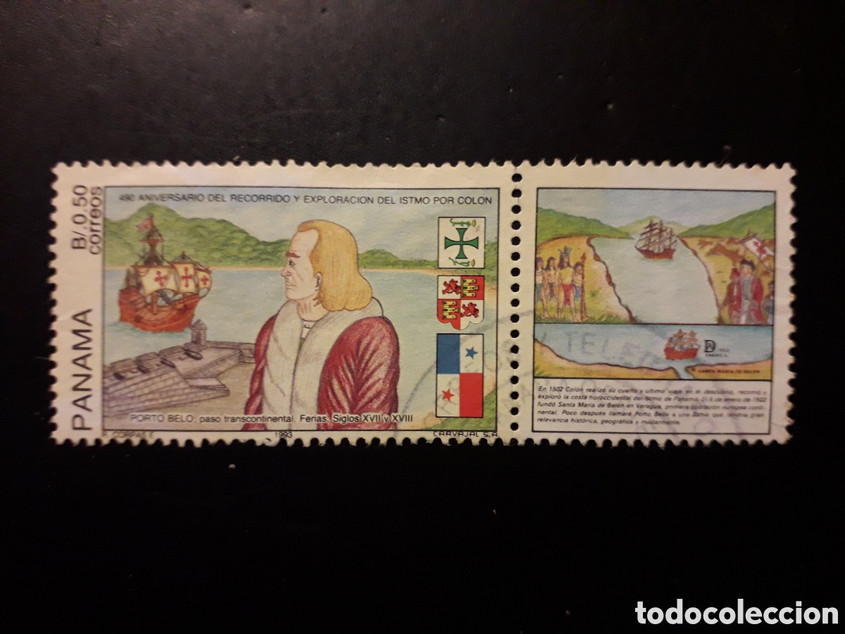 Sellos: PANAM&Aacute; YVERT 1110 SERIE COMPLETA USADA 1993 CRIST&Oacute;BAL COL&Oacute;N PEDIDO M&Iacute;NIMO 3&euro;
