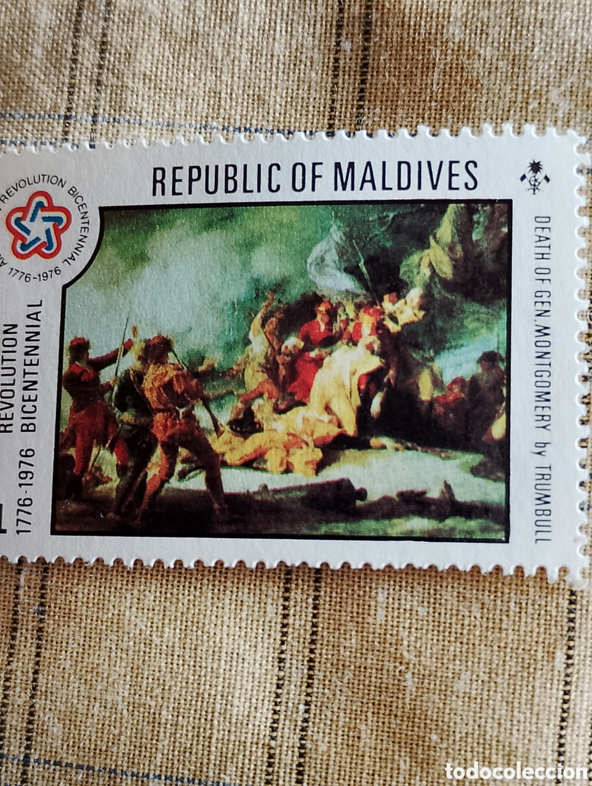 Sellos: Republic of Maldives. American Revolution Bicentennial. 1776-1976.