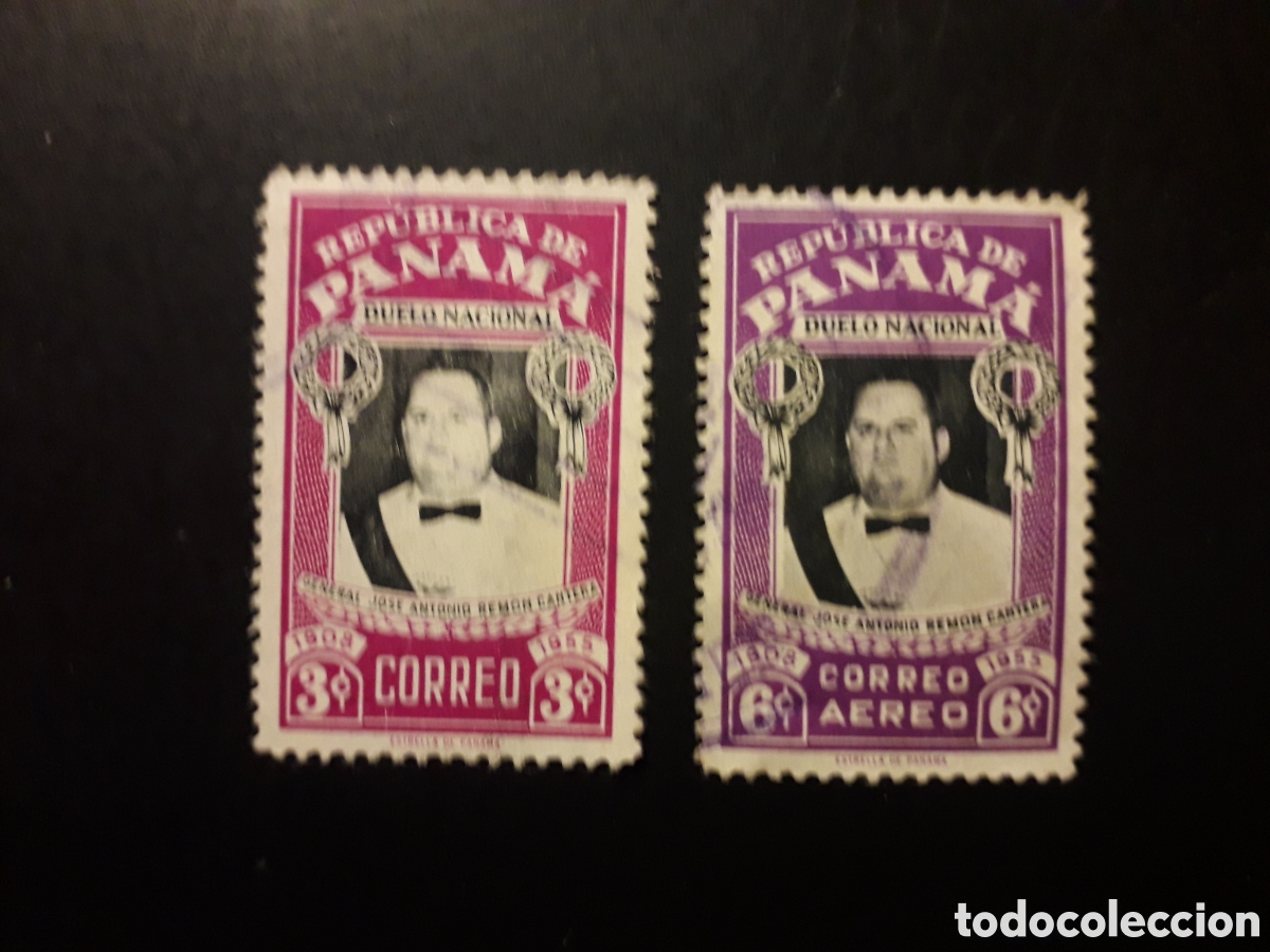 Sellos: PANAM&Aacute; YVERT 299 + A 139 SERIE COMPLETA USADA 1955 PRESIDENTE J A REM&Oacute;N CANTERA PEDIDO M&Iacute;NIMO 3&euro;