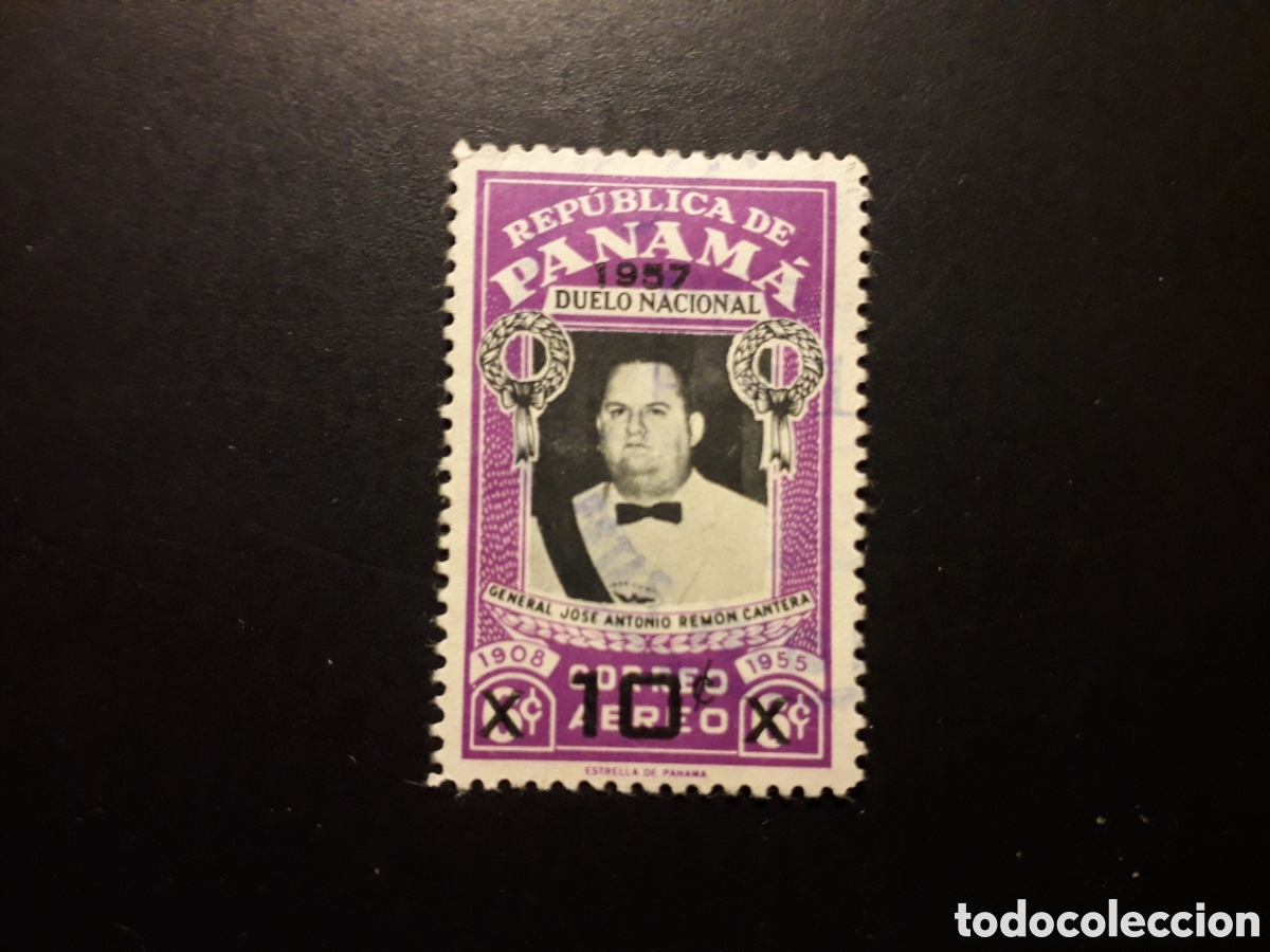 Sellos: PANAM&Aacute; YVERT A 171 SERIE COMPLETA USADA 1957 SOBRECARGADO J A REM&Oacute;N CANTERA PEDIDO M&Iacute;NIMO 3&euro;