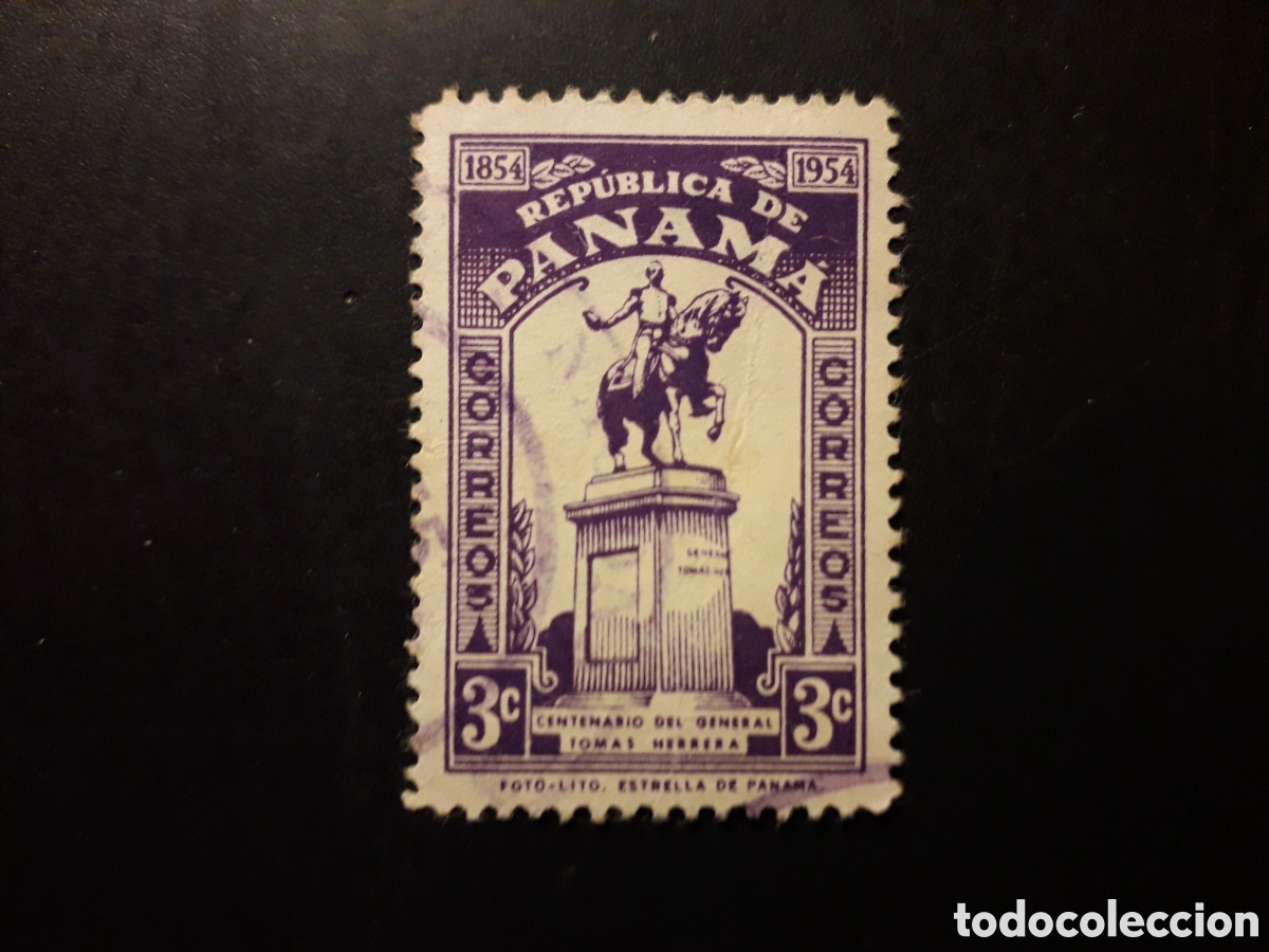Sellos: PANAM&Aacute; YVERT 297 SERIE COMPLETA USADA 1954 GENERAL TOM&Aacute;S HERRERA PEDIDO M&Iacute;NIMO 3&euro;
