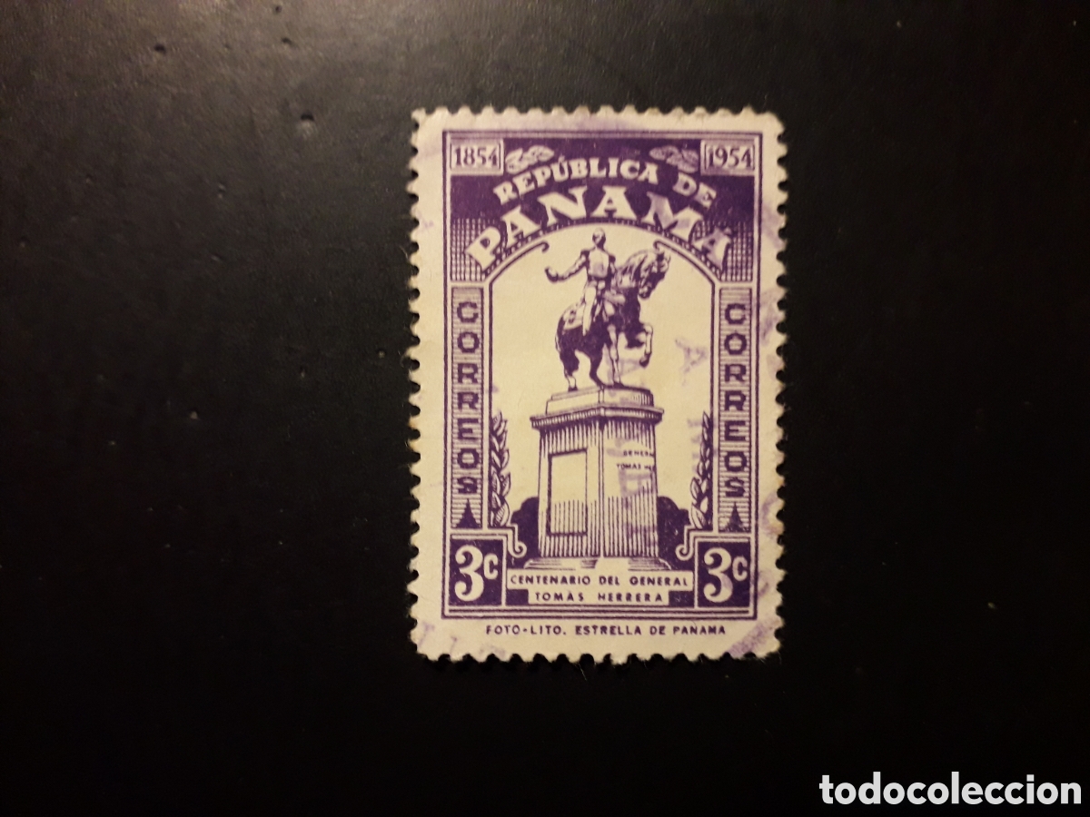 Sellos: PANAM&Aacute; YVERT 297 SERIE COMPLETA USADA 1954 GENERAL TOM&Aacute;S HERRERA PEDIDO M&Iacute;NIMO 3&euro;