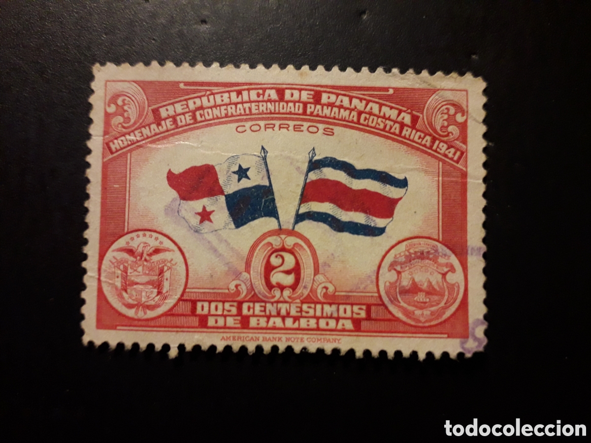 Sellos: PANAM&Aacute; YVERT 232 SERIE COMPLETA USADA 1942 BANDERAS, FRONTERAS CON COSTA RICA PEDIDO M&Iacute;NIMO 3&euro;