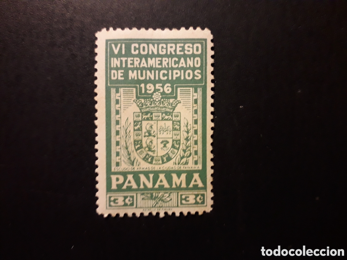Sellos: PANAM&Aacute; YVERT 304 SERIE COMPLETA NUEVA CON CHARNELA 1956 CONGRESO DE MUNICIPIOS PEDIDO M&Iacute;NIMO 3&euro;
