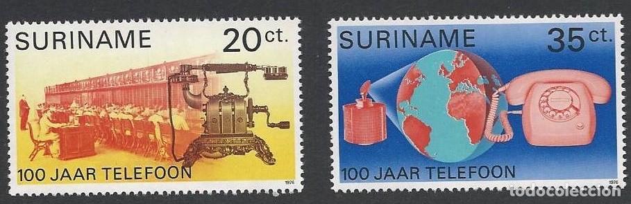Sellos: SURINAM 1976 SERIE 2 STAMPS MNH CENTENARIO DEL TELEFONO CENTENARY OF THE TELEPHONE