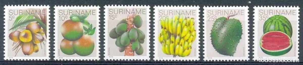 Sellos: SURINAM 1978 SERIE 6 STAMPS MNH FRUTAS FRUTOS FRUITS