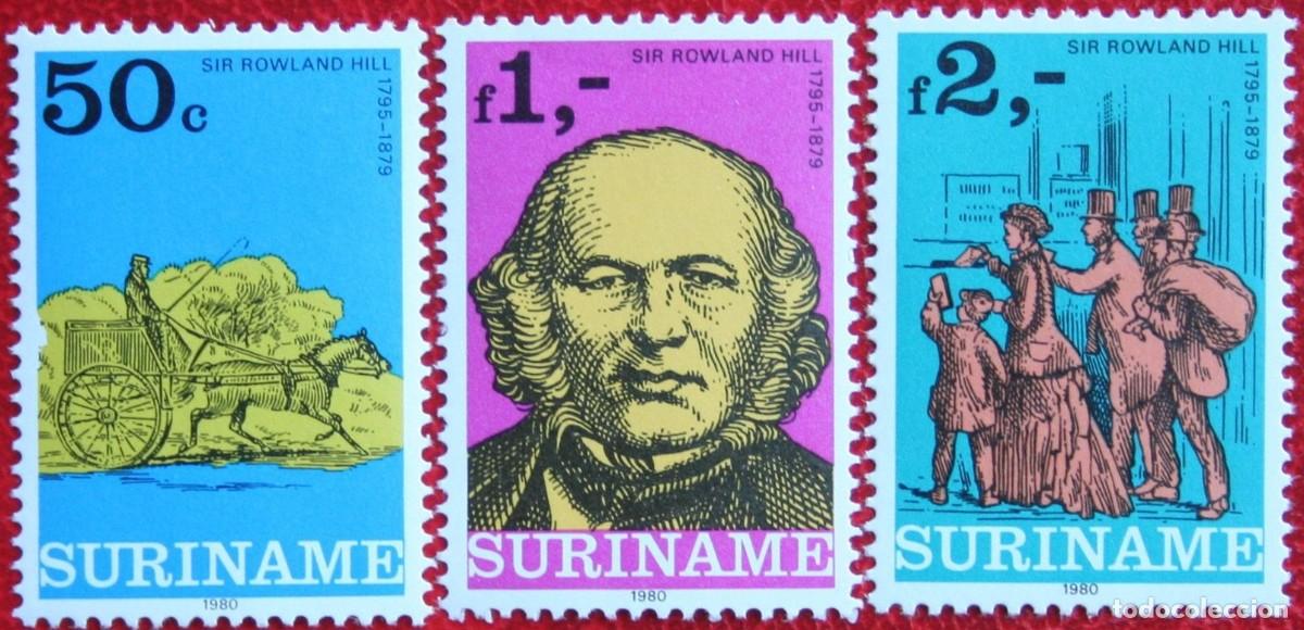 Sellos: SURINAM 1980 SERIE 3 STAMPS MNH SIR ROWLAND HILL