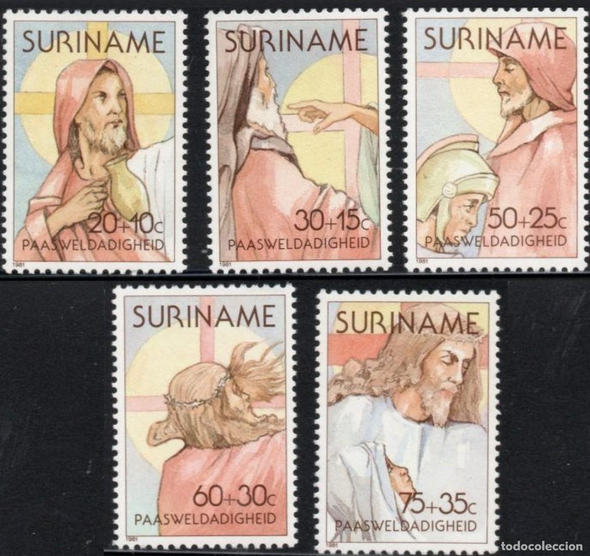 Sellos: SURINAM 1981 SERIE 5 STAMPS MNH EASTER PASCUA PAQUES OSTERN