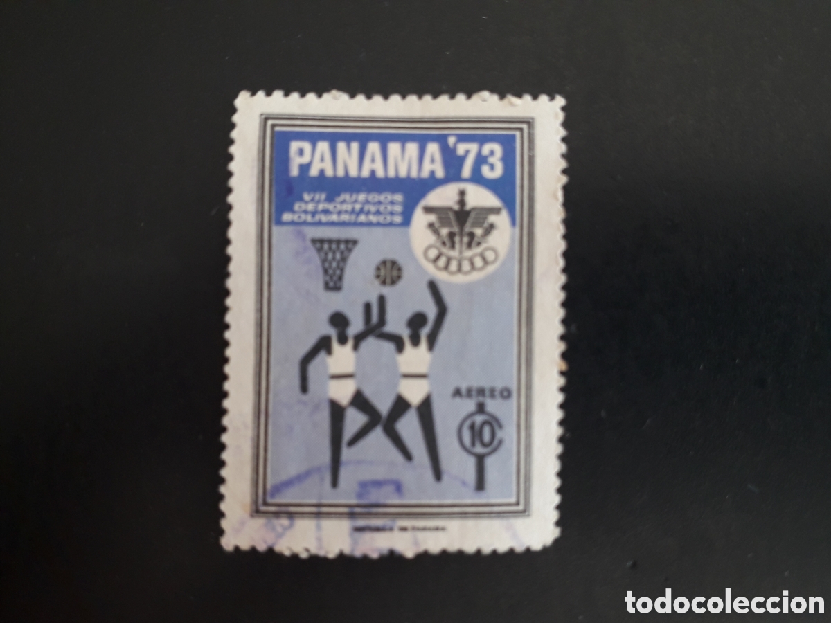 Sellos: PANAM&Aacute; YVERT A 485 SELLO SUELTO USADO 1973 DEPORTES JUEGOS BOLIVARIANOS BALONCESTO PEDIDO M&Iacute;NIMO 3&euro;