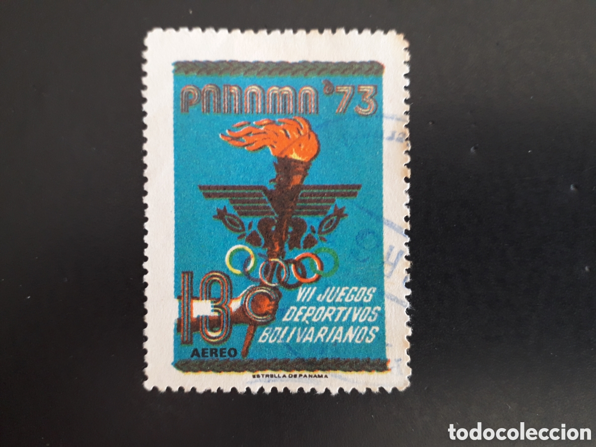 Sellos: PANAM&Aacute; YVERT A 486 SELLO SUELTO USADO 1973 DEPORTES JUEGOS BOLIVARIANOS ANTORCHA PEDIDO M&Iacute;NIMO 3&euro;