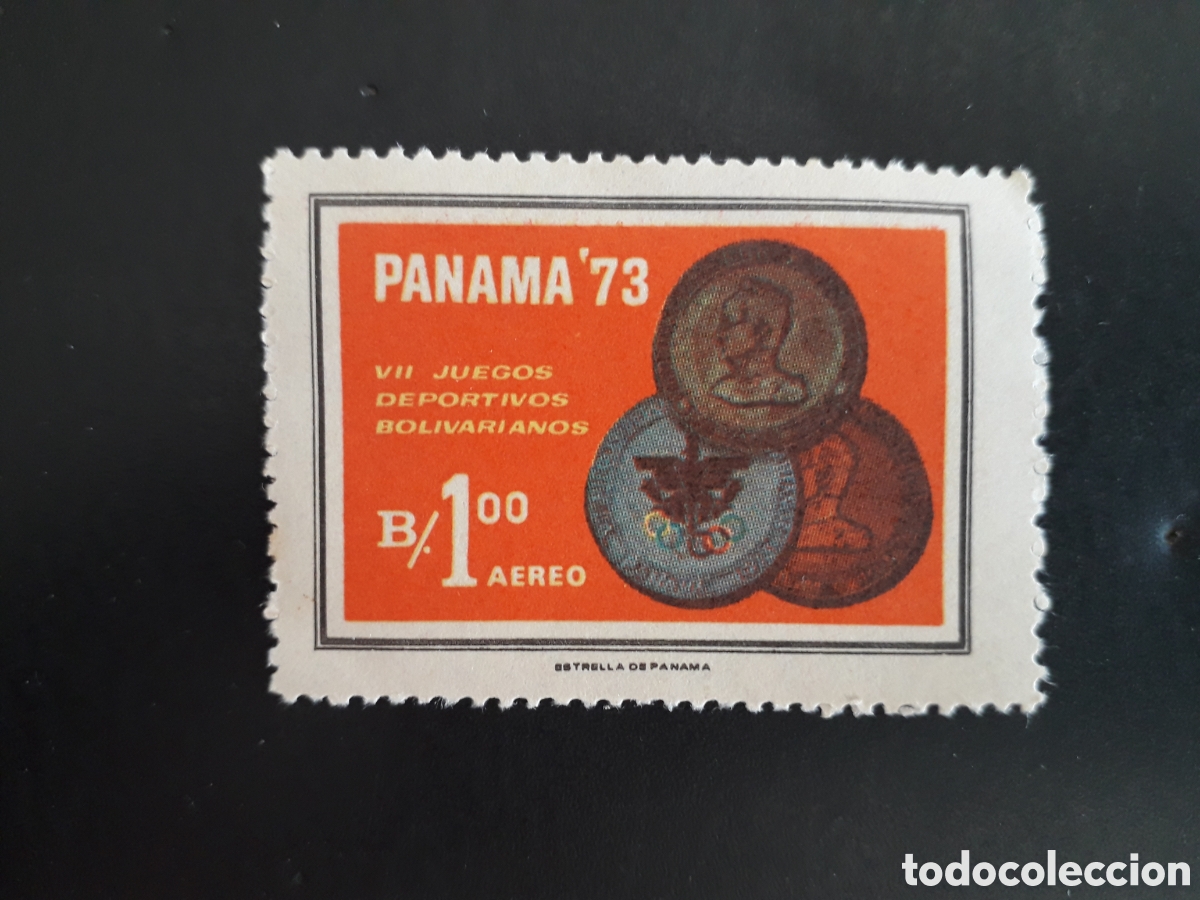 Sellos: PANAM&Aacute; YVERT A 489 SELLO NUEVO CHARNELA 1973 DEPORTES JUEGOS BOLIVARIANOS MEDALLAS PEDIDO M&Iacute;NIMO 3&euro;