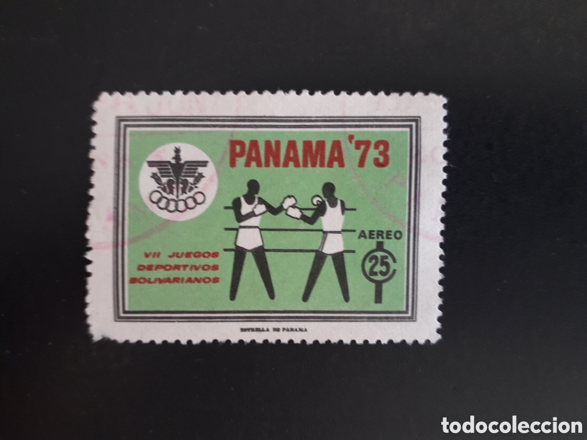 Sellos: PANAM&Aacute; YVERT A 487 SELLO SUELTO USADO 1973 DEPORTES JUEGOS BOLIVARIANOS BOXEO PEDIDO M&Iacute;NIMO 3&euro;