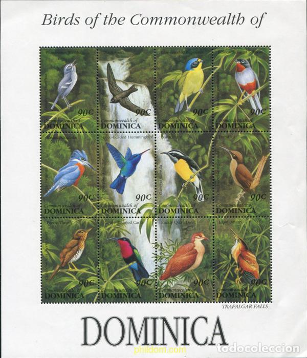 Sellos: 306838 MNH DOMINICA 1993 PAJAROS DE DOMINICA