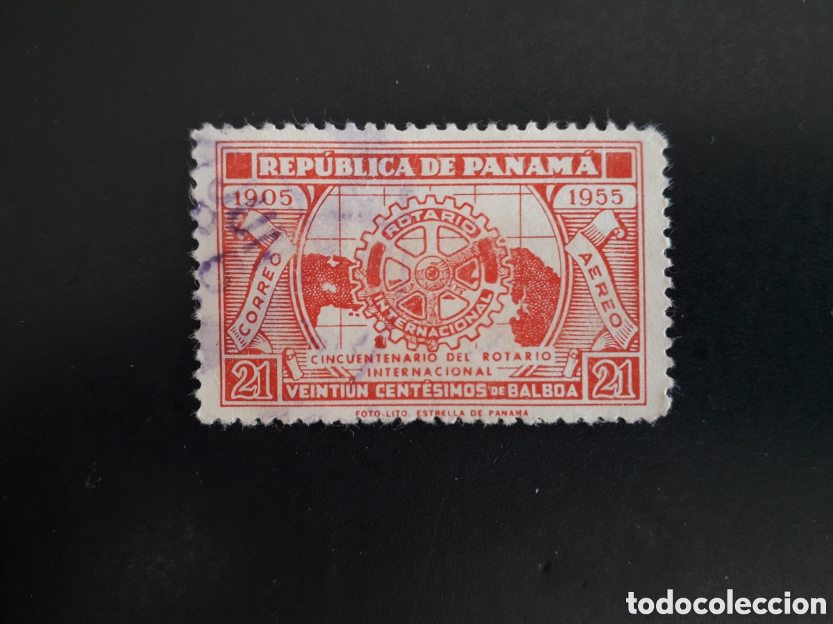 Sellos: PANAM&Aacute; YVERT A 137 SELLO SUELTO USADO 1955 ROTARY INTERNATIONAL PEDIDO M&Iacute;NIMO 3&euro;