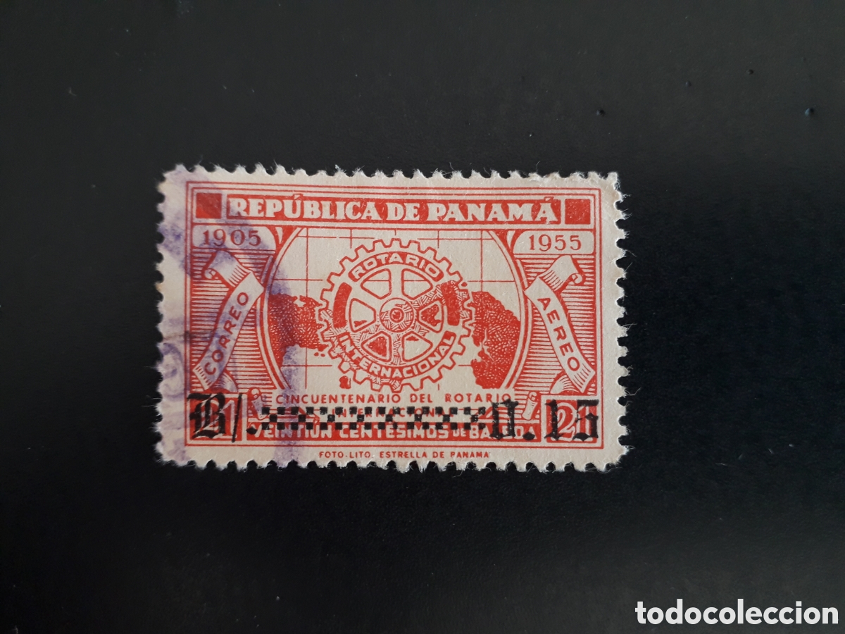 Sellos: PANAM&Aacute; YVERT A 142 SERIE COMPLETA USADA 1955 ROTARY INTERNATIONAL SOBRECARGADO PEDIDO M&Iacute;NIMO 3&euro;