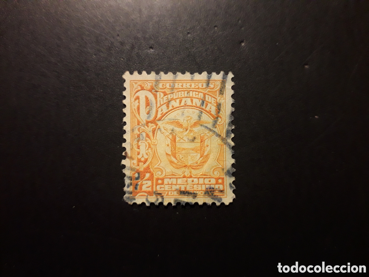 Sellos: PANAM&Aacute; YVERT 135 SELLO SUELTO USADO 1924 ESCUDO PEDIDO M&Iacute;NIMO 3&euro;