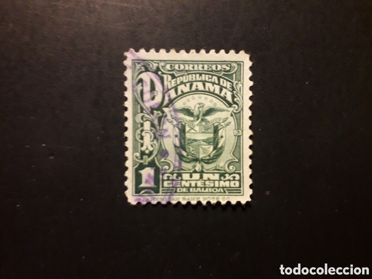 Sellos: PANAM&Aacute; YVERT 136 SELLO SUELTO USADO 1924 ESCUDO PEDIDO M&Iacute;NIMO 3&euro;