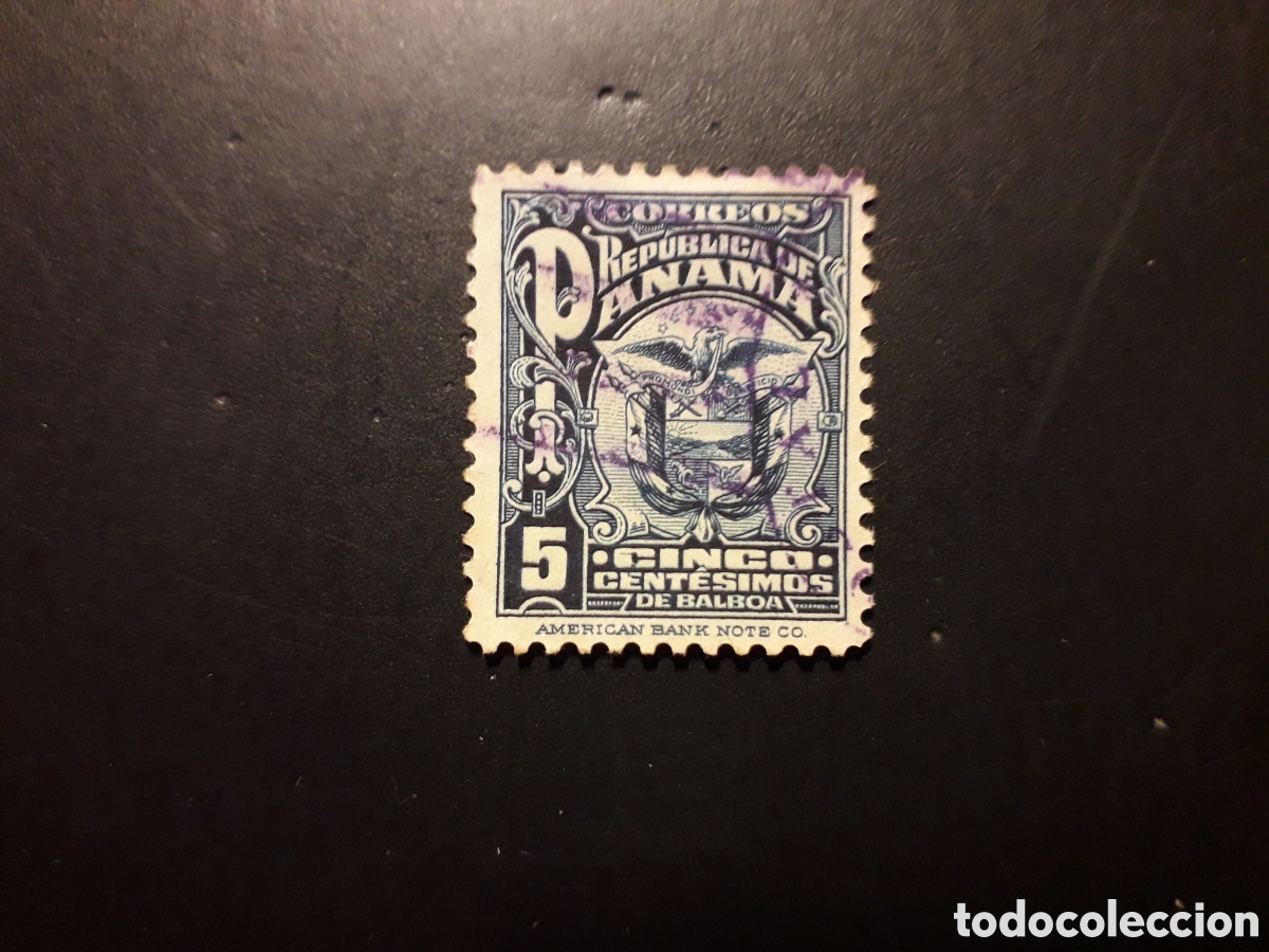 Sellos: PANAM&Aacute; YVERT 138 SELLO SUELTO USADO 1924 ESCUDO PEDIDO M&Iacute;NIMO 3&euro;