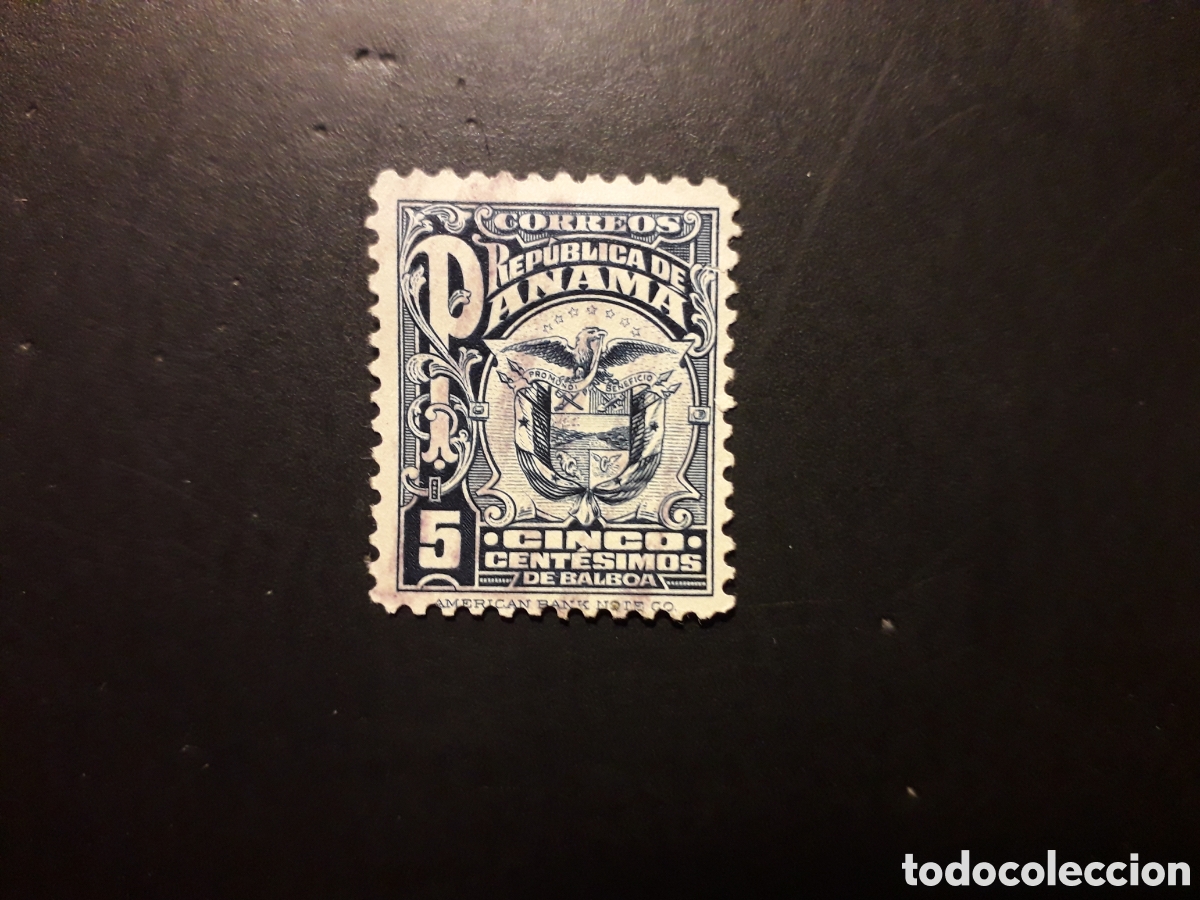 Sellos: PANAM&Aacute; YVERT 138 SELLO SUELTO USADO 1924 ESCUDO PEDIDO M&Iacute;NIMO 3&euro;