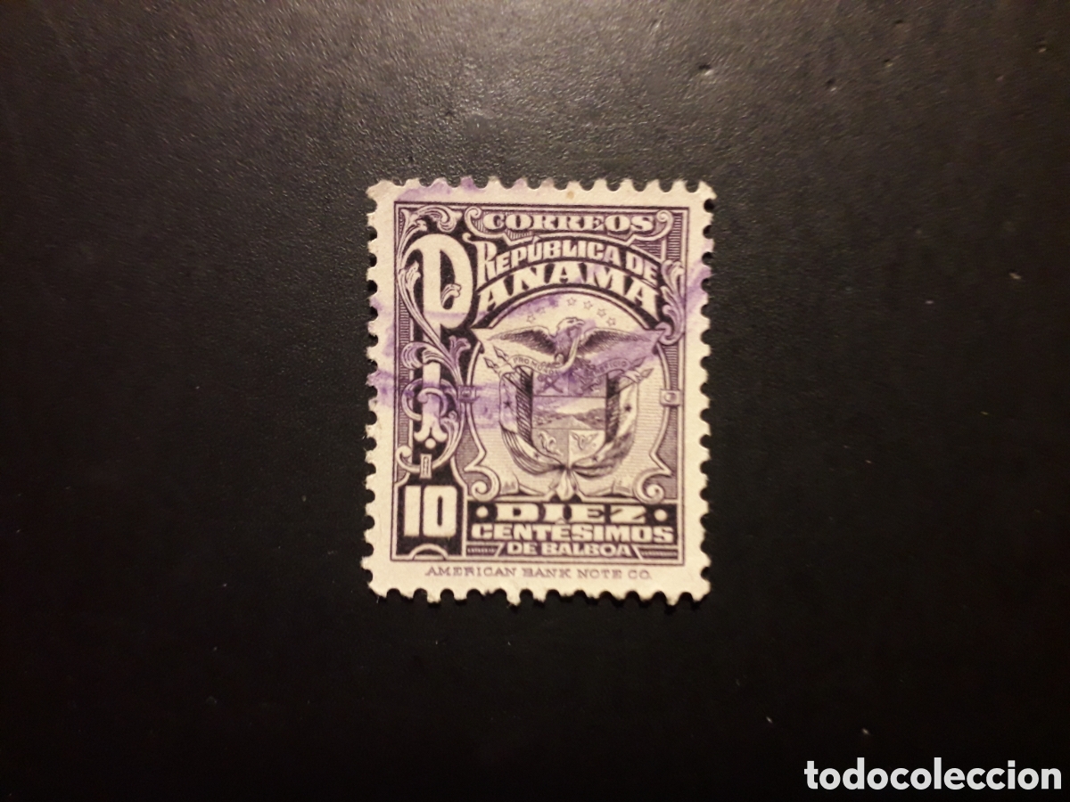 Sellos: PANAM&Aacute; YVERT 139 SELLO SUELTO USADO 1924 ESCUDO PEDIDO M&Iacute;NIMO 3&euro;