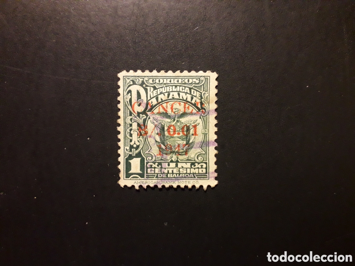 Sellos: PANAM&Aacute; YVERT 251 SELLO SUELTO USADO 1947 ESCUDO, SOBRECARGADO LUCHA C&Aacute;NCER PEDIDO M&Iacute;NIMO 3&euro;