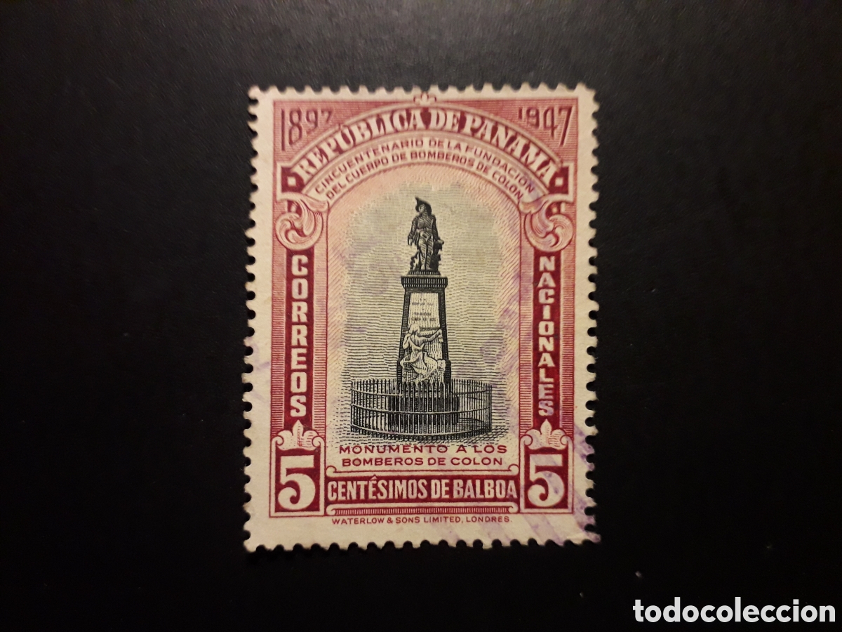 Sellos: PANAM&Aacute; YVERT 262 SELLO SUELTO USADO 1947 60 A&Ntilde;OS BOMBEROS DE COL&Oacute;N PEDIDO M&Iacute;NIMO 3&euro;