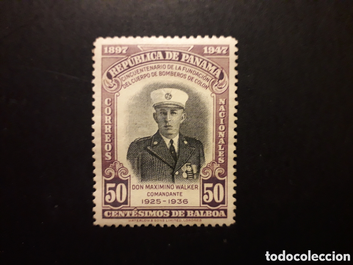 Sellos: PANAM&Aacute; YVERT 266 SELLO SUELTO NUEVO CON CHARNELA 1947 60 A&Ntilde;OS BOMBEROS DE COL&Oacute;N PEDIDO M&Iacute;NIMO 3&euro;