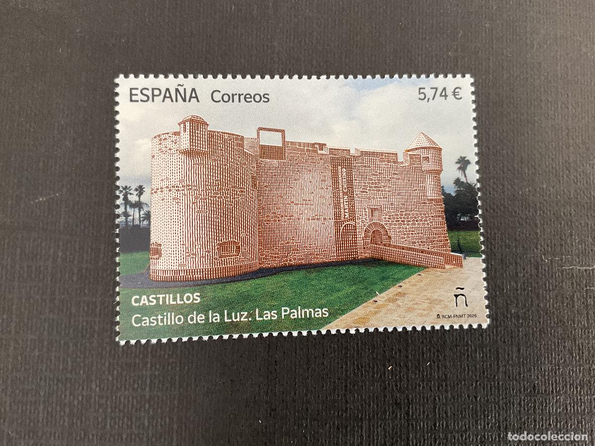 Sellos: CASTILLOS. ESPA&Ntilde;A A&Ntilde;O 2026. CASTILLO DE LA LUZ. LAS PALMAS