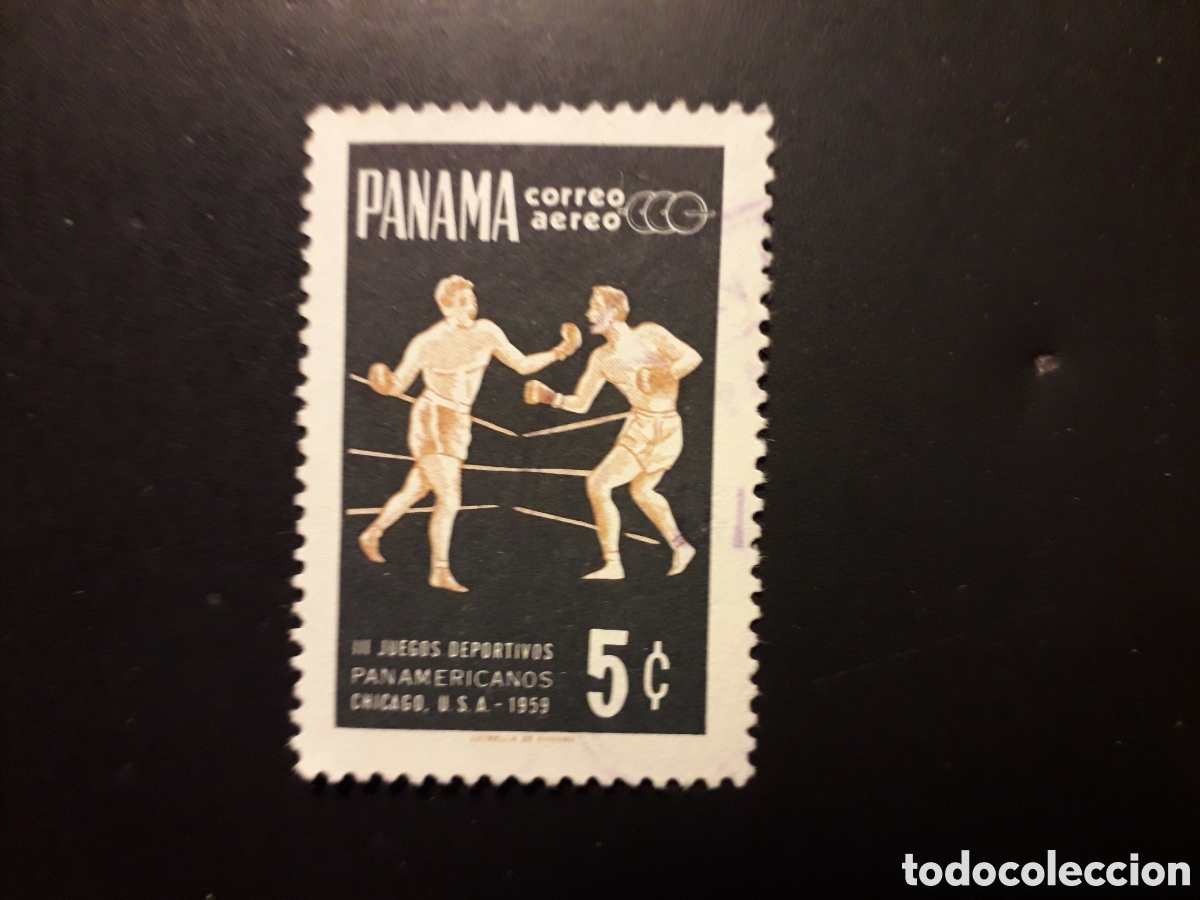 Sellos: PANAM&Aacute; YVERT A 210 SELLO SUELTO USADO 1959 DEPORTES, BOXEO PEDIDO M&Iacute;NIMO 3&euro;