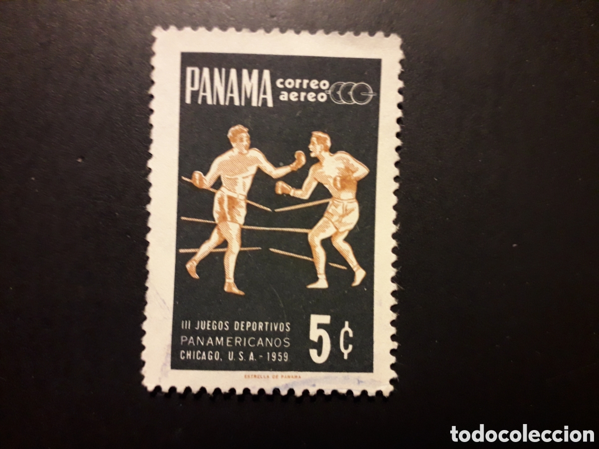 Sellos: PANAM&Aacute; YVERT A 210 SELLO SUELTO USADO 1959 DEPORTES, BOXEO PEDIDO M&Iacute;NIMO 3&euro;